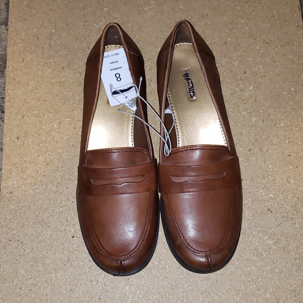Merona brown loafers size 8 NEW